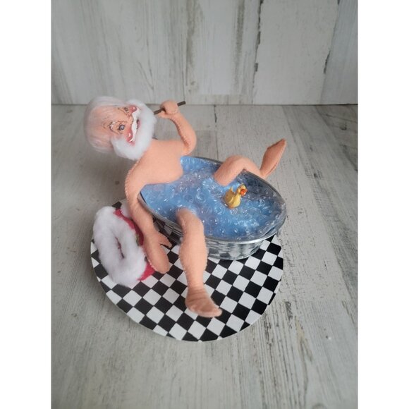 Annalee Santa tub rubber duck bath doll Society vintage - Picture 2 of 9